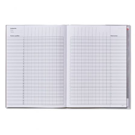 Additio Cuaderno Memo-Notas A4 para Profesorado con PVC y Colores Surtidos